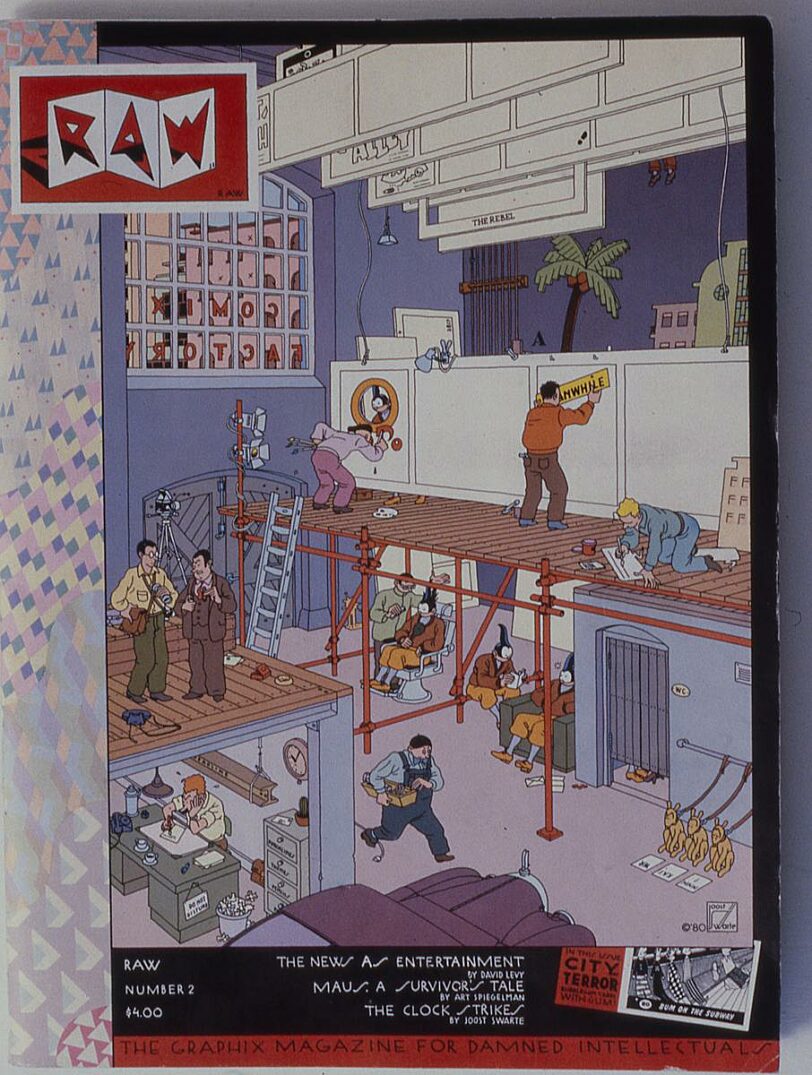 Graphic Rap exhibition: cover of Raw publication