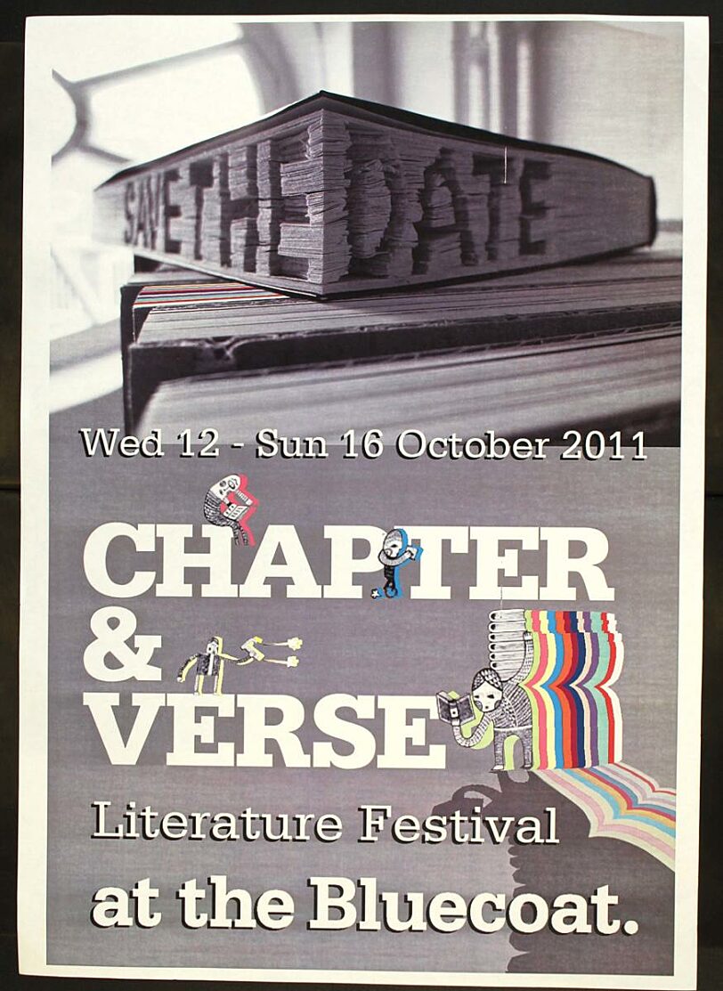 Save the date poster for 2011 Chapter & Verse festival