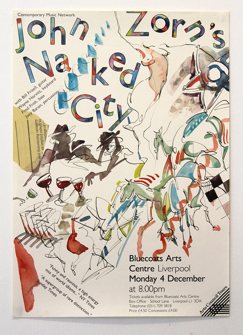 Poster for John Zorn, Naked City performance at Bluecoat