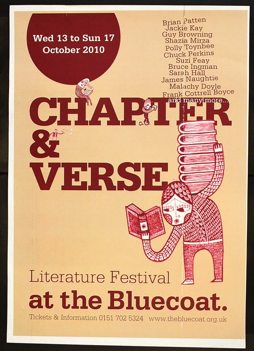 Poster for 2010 Chapter & Verse literature festival