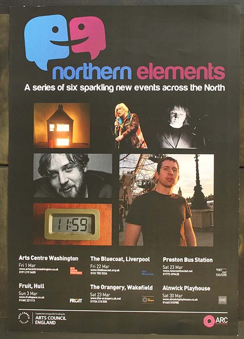 Poster for Northern Elements event
