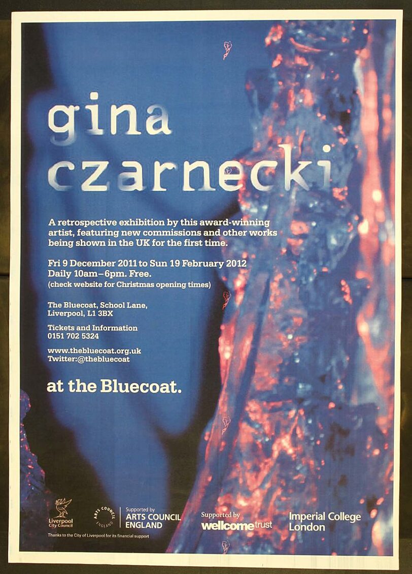 Poster for Gina Czarnecki exhibition