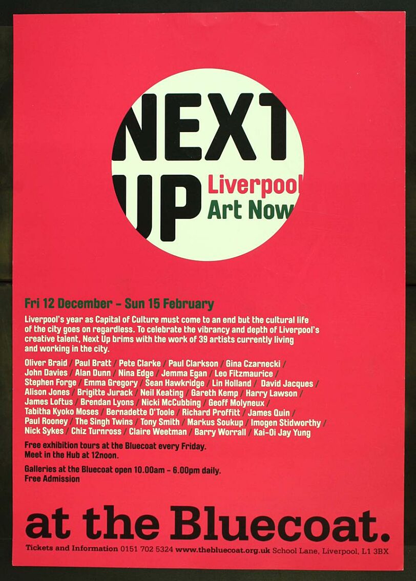 Poster for Next Up exhibition
