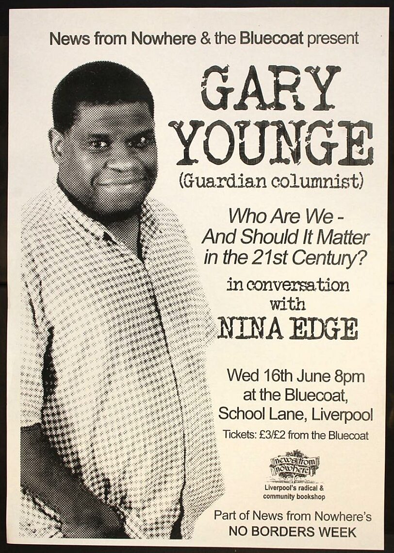 Poster for Gary Younge talk, Who are we and should it matter in the 21st century?