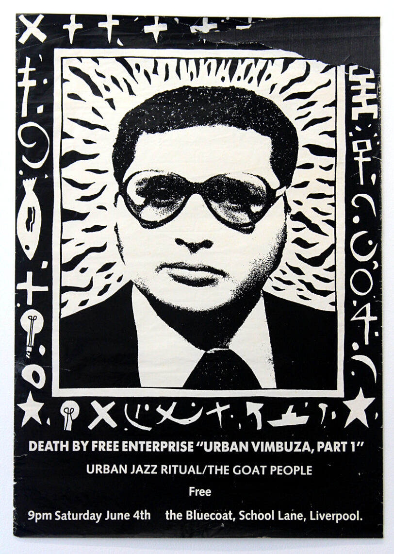 Poster for Visual Stress' Death by Free Enterprise: Urban Vimbusa event at Bluecoat