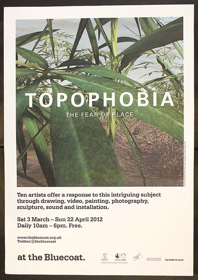 Poster for exhibition, Tophobia: A Fear of Place
