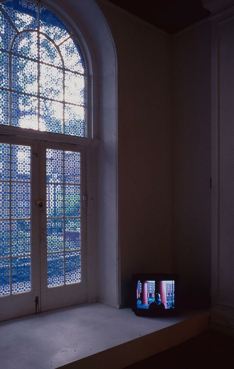 Veil exhibition: work by Samta Benyahia (windows) and Harold Offeh (video)