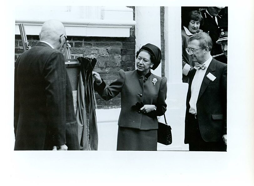 Princess Margaret visiting the Bluecoat